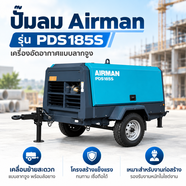 ปั๊มลม Airman PDS-185S
